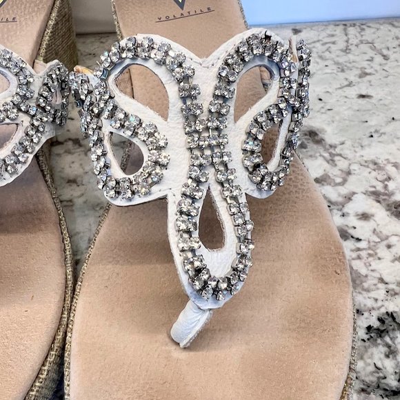 Volatile Rhinestone Sandals - Picture 2 of 5